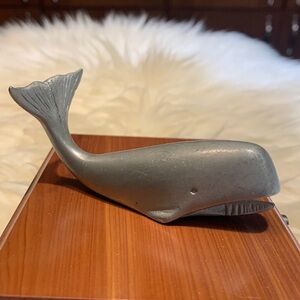 SALE!! Pewter whale